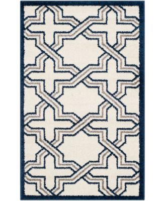 Amherst Ivory and Navy 3' x 5' Area Rug
