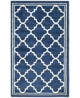 Amherst Navy and Beige 2'6" x 4' Area Rug