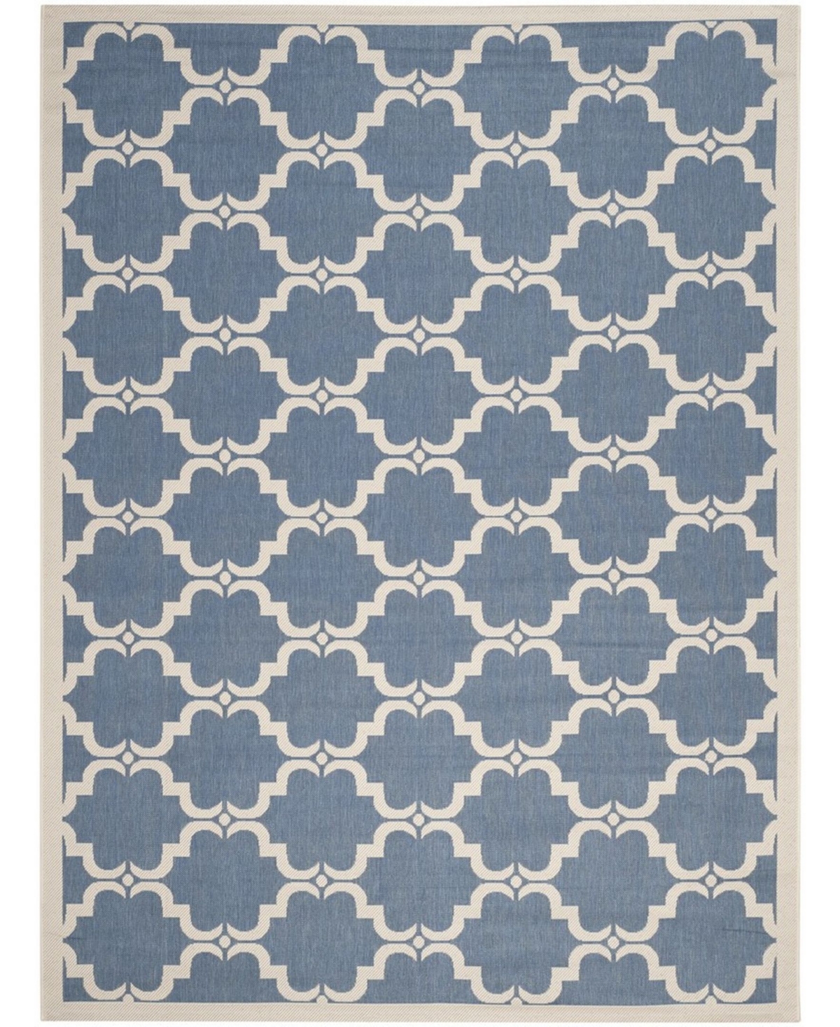 Safavieh Courtyard Blue and Beige 9' x 12' Sisal Weave Outdoor Area Rug - Blue
