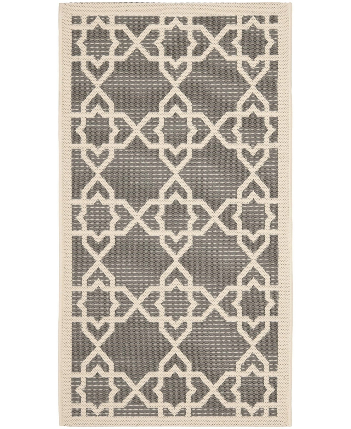 Safavieh Courtyard Cy6032 Gray And Beige 2'7" X 5' Outdoor Area Rug