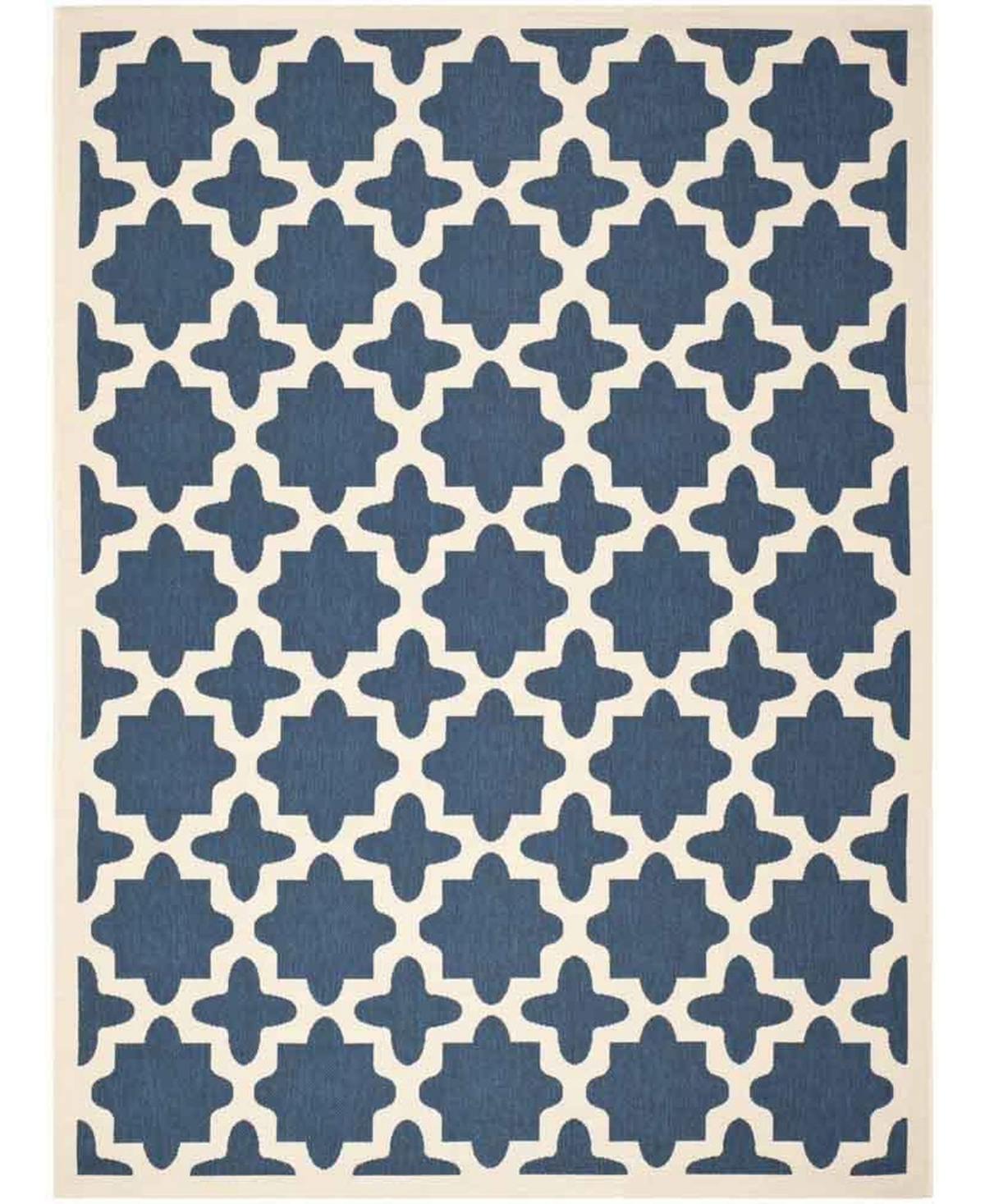 Safavieh Courtyard Navy and Beige 9' x 12' Sisal Weave Outdoor Area Rug - Navy / Bei