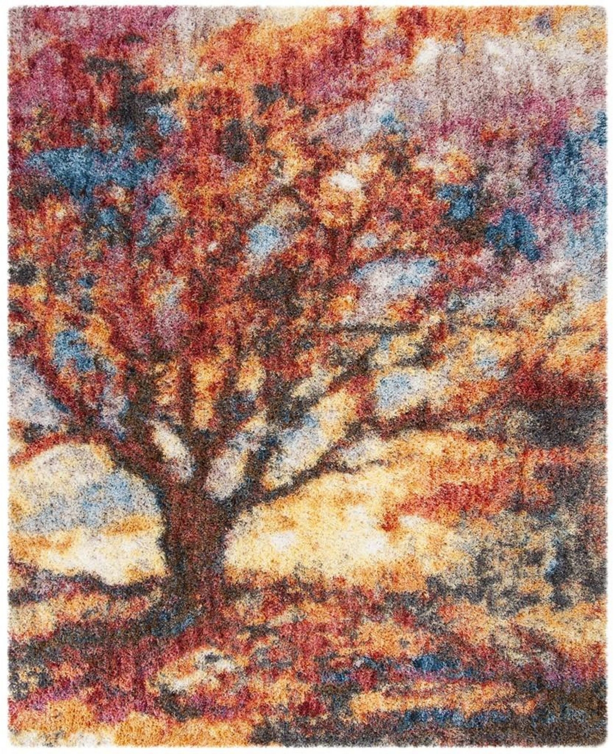 Safavieh Gypsy Rust and Blue 9' x 12' Area Rug - Rust