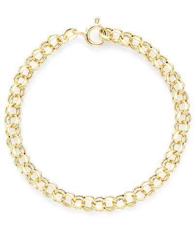 Macys 14kt gold bracelet clearance