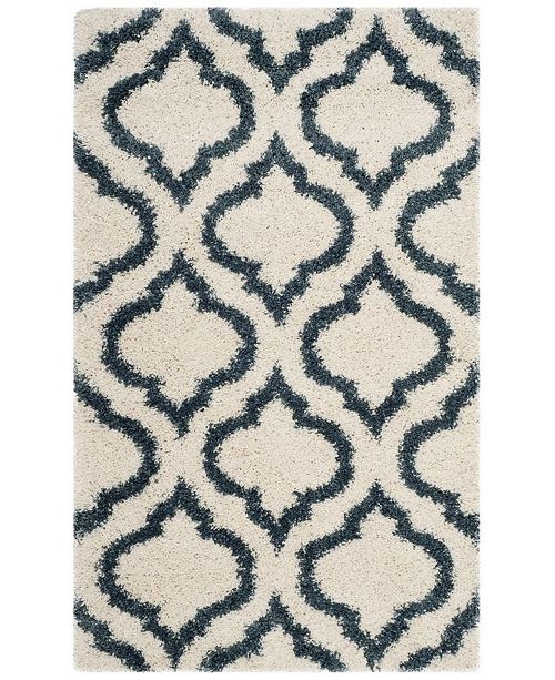 Safavieh Hudson Ivory And Slate Blue 3 X 5 Area Rug Reviews Rugs Macy S