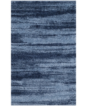 Safavieh Retro Light Blue and Blue 3' x 5' Area Rug