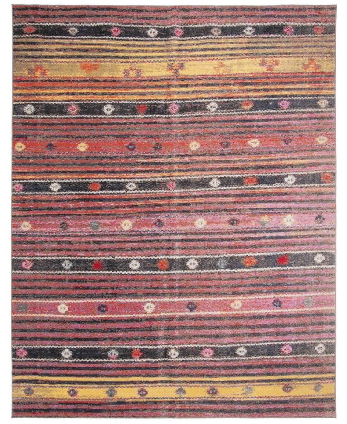 Safavieh Montage Rust and Multi 9' x 12' Outdoor Area Rug - Rust