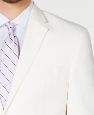Perry Ellis Men's Slim-Fit White Suit