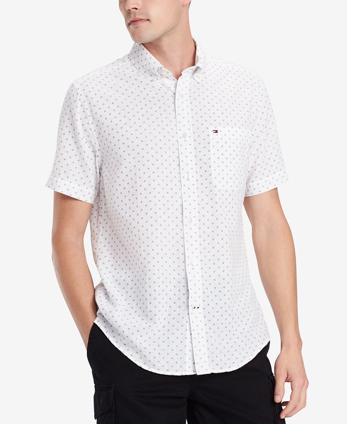 Tommy Hilfiger Men's Diamond Dot Shirt, Created for Macy's - Macy's