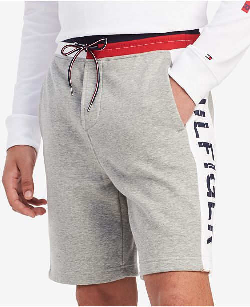 Tommy Hilfiger Men S Logo Graphic Fleece Shorts Created For Macy S Reviews Shorts Men Macy S