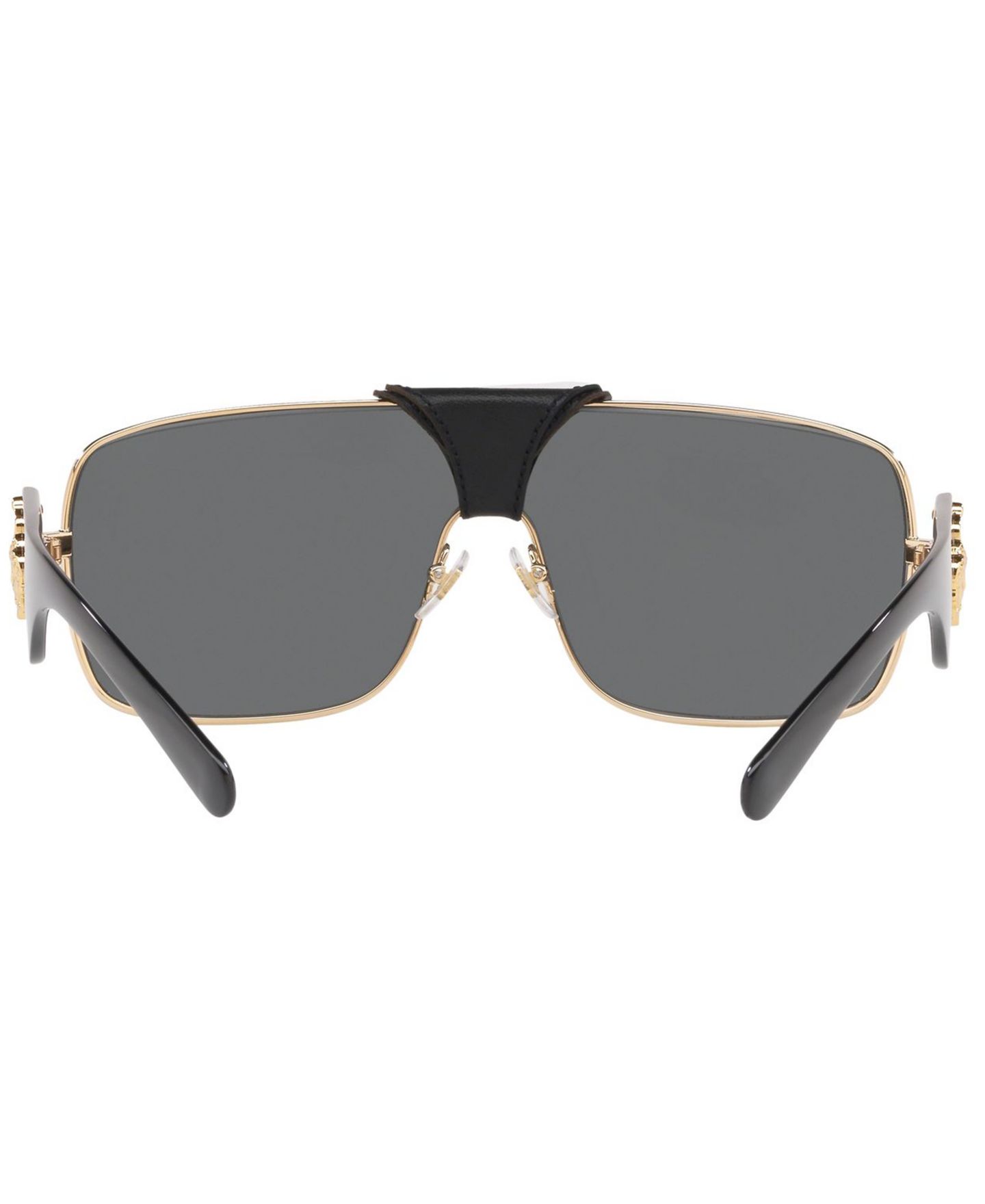 Женские солнцезащитные очки Versace Sunglasses, VE2207Q, цвет: Золотой / Серый — фото 5
