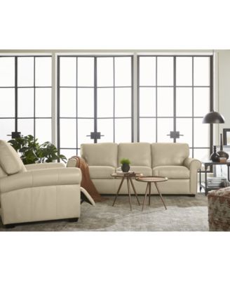 Furniture Orid Roll Arm Leather Sectional And Sofa Collection, Created for Macy's