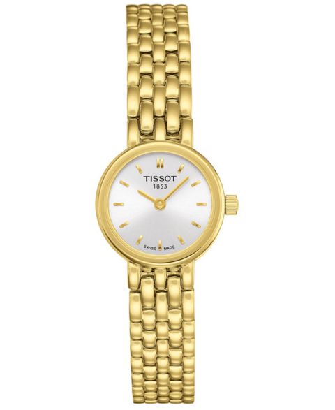 Женские часы Tissot Swiss T-Lady Lovely Gold-Tone PVD Stainless Steel Bracelet Watch 19.5mm