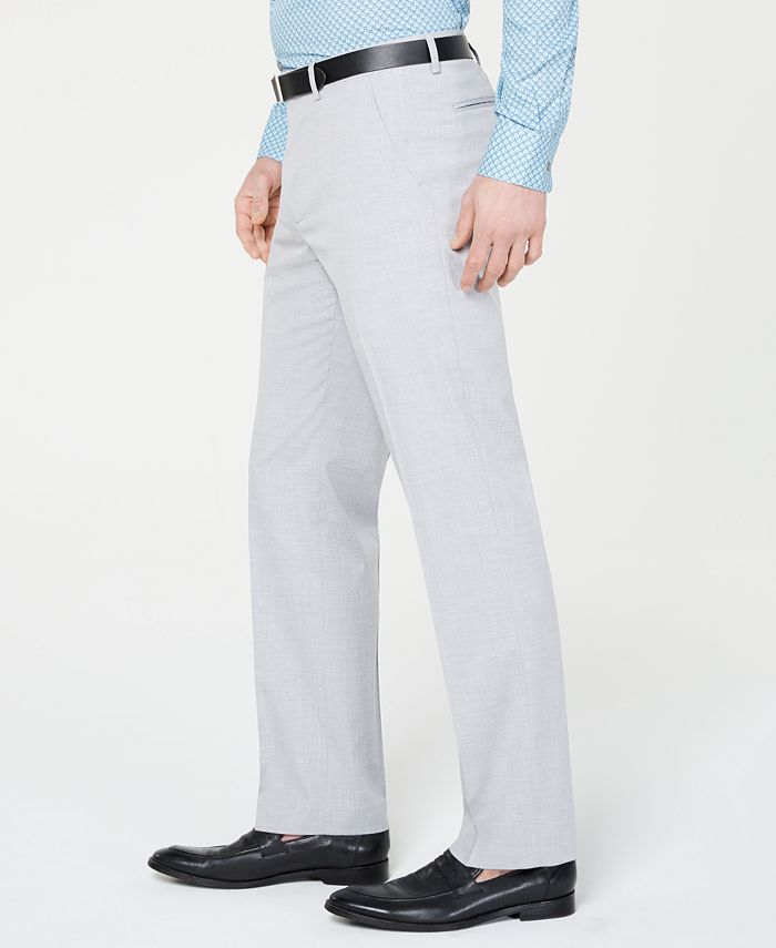 Alfani Men's Slim-Fit Performance Stretch Light Gray Suit Pants ...