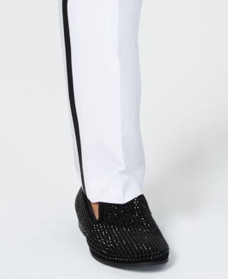 Sean John Men's Classic-Fit White Plain Tuxedo Pants