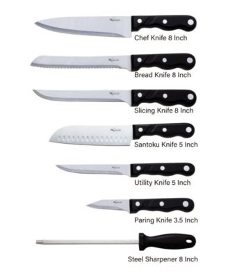 15 Piece Knife Set with Wooden Block