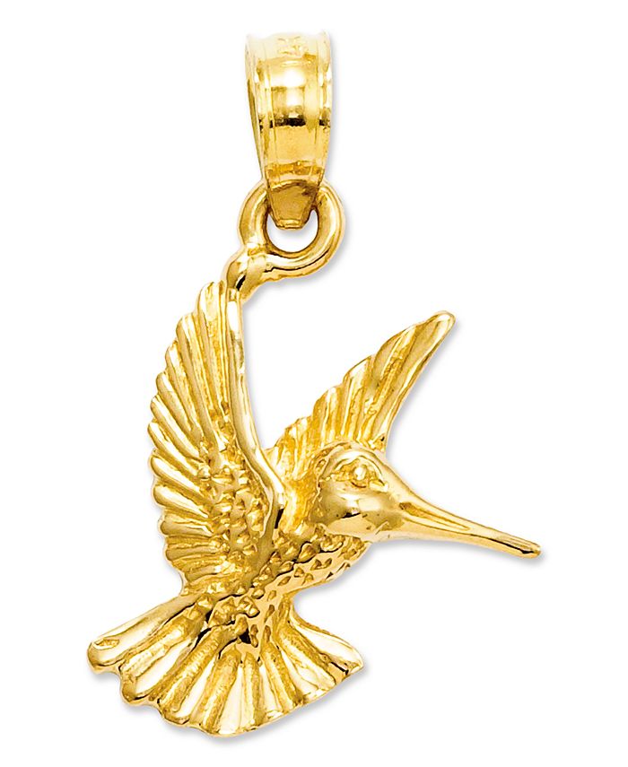 Macy's - 14k Gold Charm, Hummingbird Charm