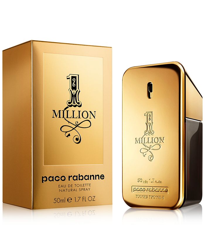 Paco Rabanne Men's 1 Million Eau de Toilette Spray, 1.7 oz. & Reviews ...