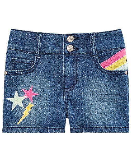 Epic Threads Big Girls Embellished Denim Shorts, Created for Macy's