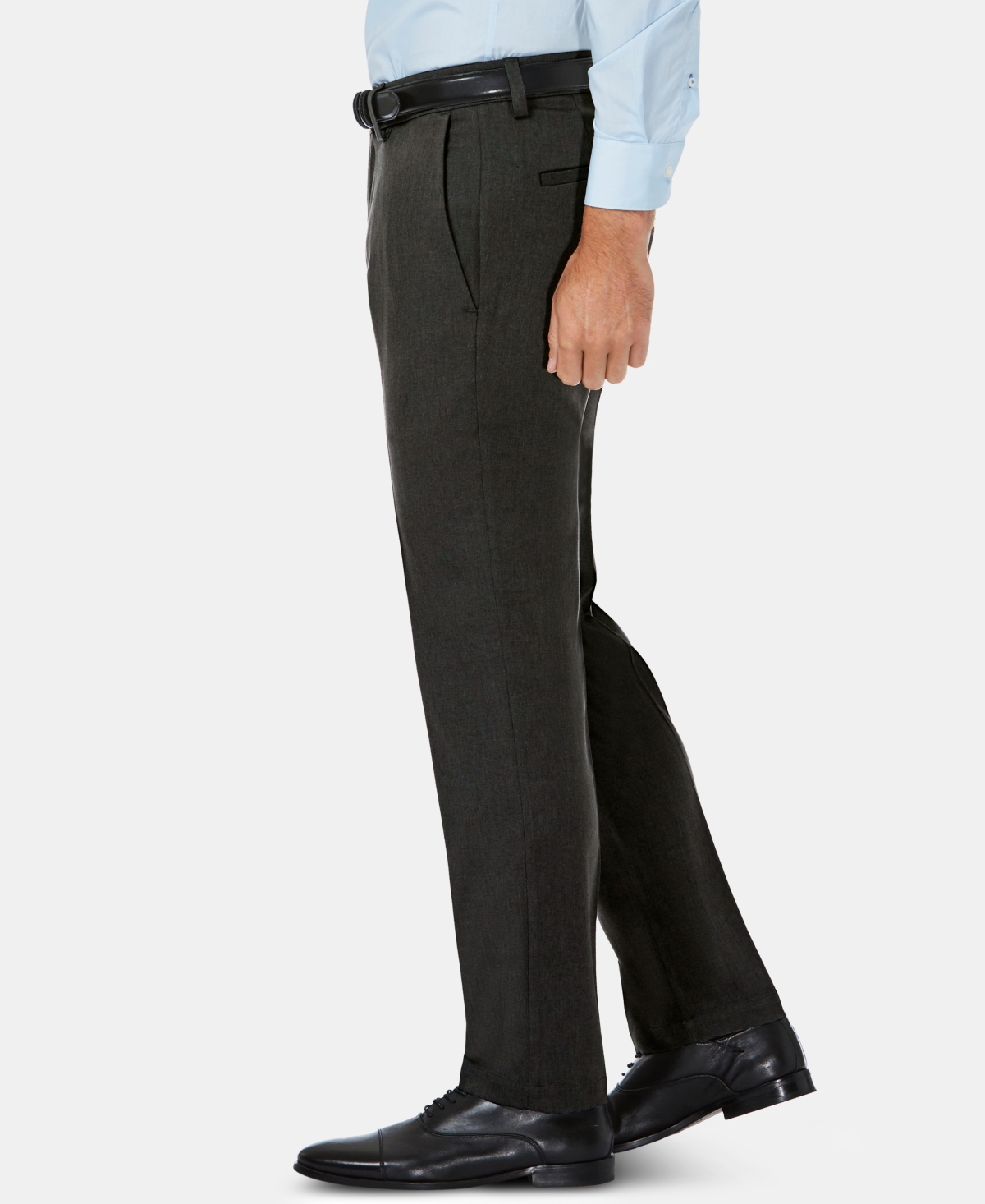 Haggar Men's Cool 18 Pro Slim-Fit 4-Way Stretch Moisture-Wicking Non-Iron Dress Pants