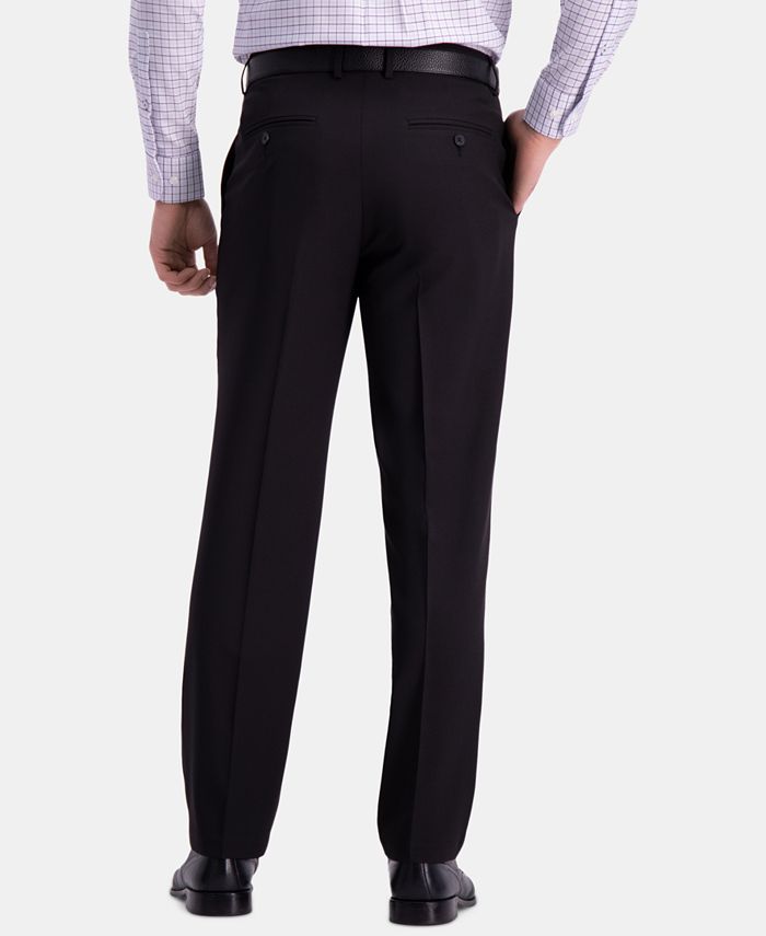 Haggar Uomo Pantaloni Eleganti Straight Fit – Comfort Premium, Tessuto Misto - 2