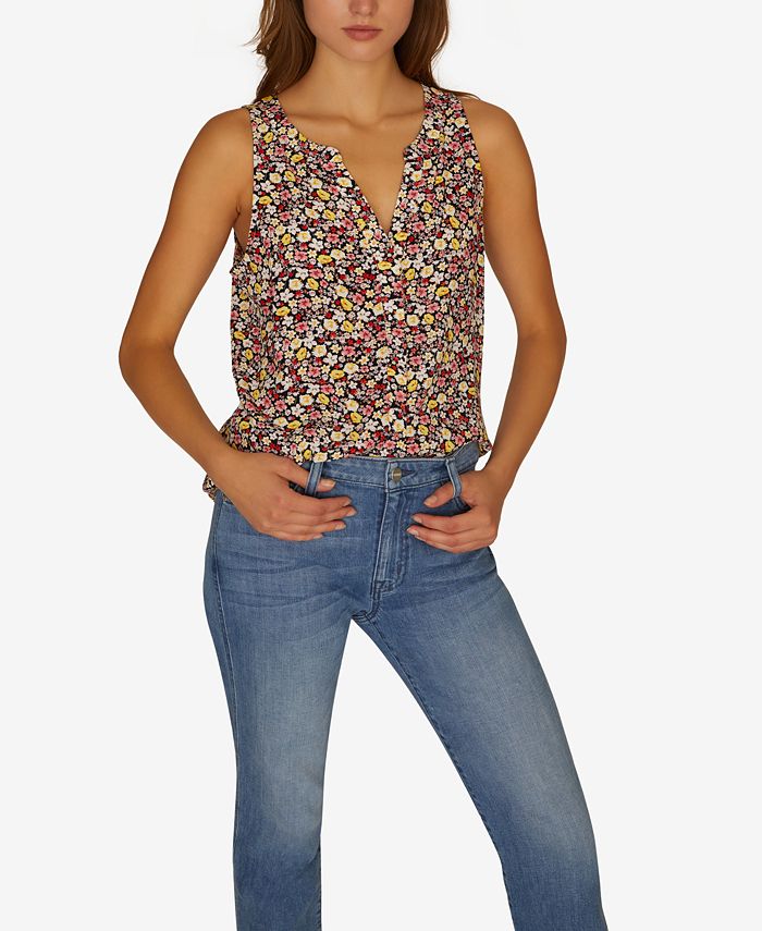 Sanctuary Craft Sleeveless Floral Print Top Macy s