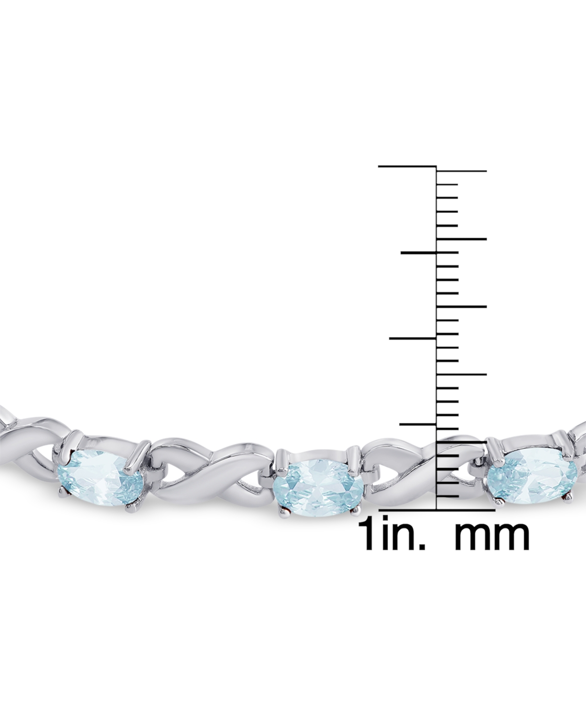 Amethyst Bolo Bracelet (1-3/4 ct. t.w.) in Sterling Silver (Also  Sapphire & Simulated Opal) - Blue Topaz