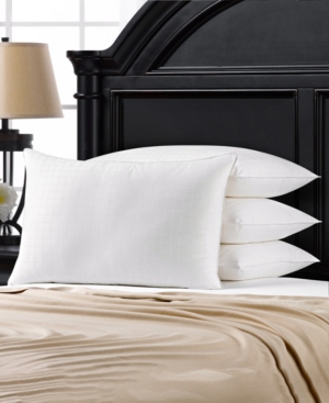 Ella Jayne 100% Cotton Dobby-box Shell Firm Density Side/back Sleeper Down Alternative Pillow, Queen In White
