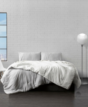 Reversible Brushed Microfiber Plush Down-Alternative Comforter 3 Piece Set - King