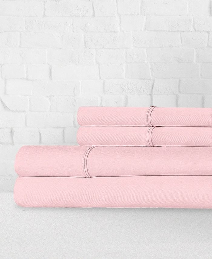 Ella Jayne 100 Cotton Percale 300 Thread Count 4Piece Sheet Set