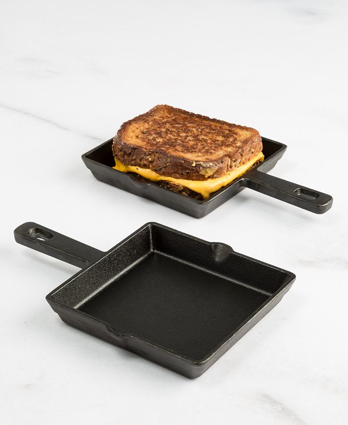 Goodful 2Pc. Mini Cast Iron 6" Griddle Set, Created for Macy's Macy's