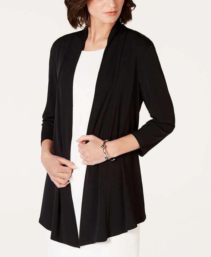Curved 3/4 Sleeve Shrug