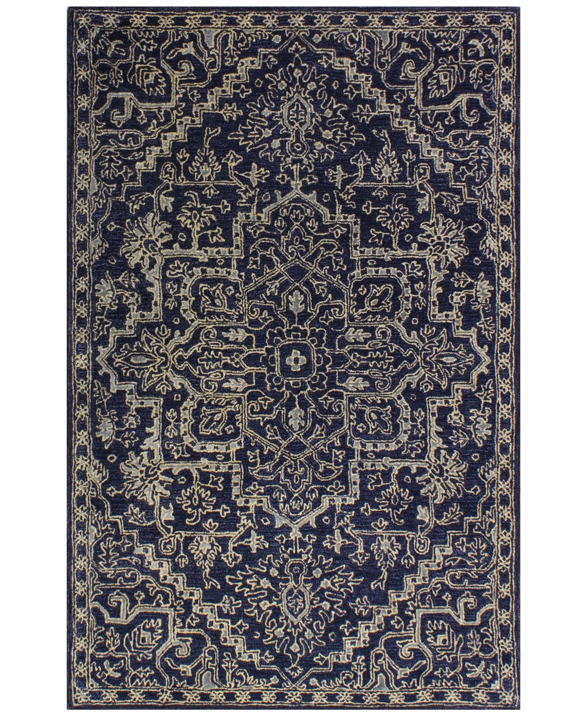 Closeout! Bb Rugs Downtown HG350 5'6in x 8'6in Area Rug - Navy