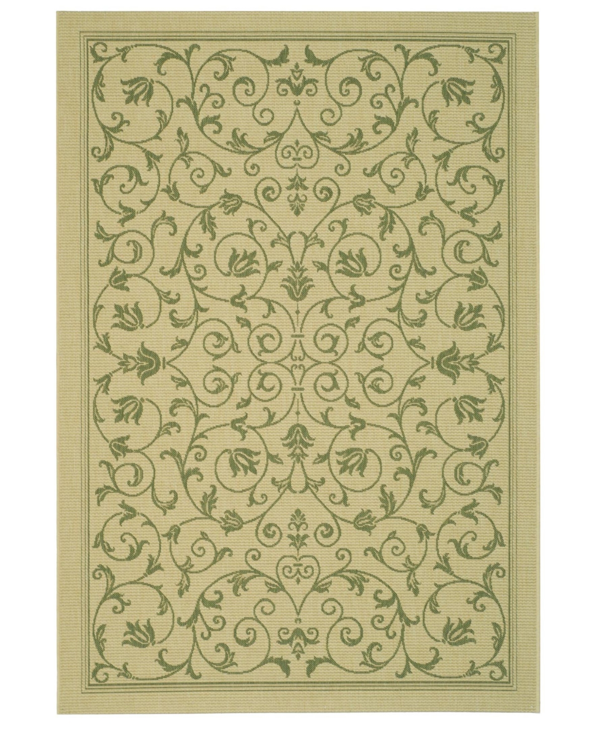 Safavieh Courtyard Natural and Olive 2' x 3'7in Outdoor Area Rug