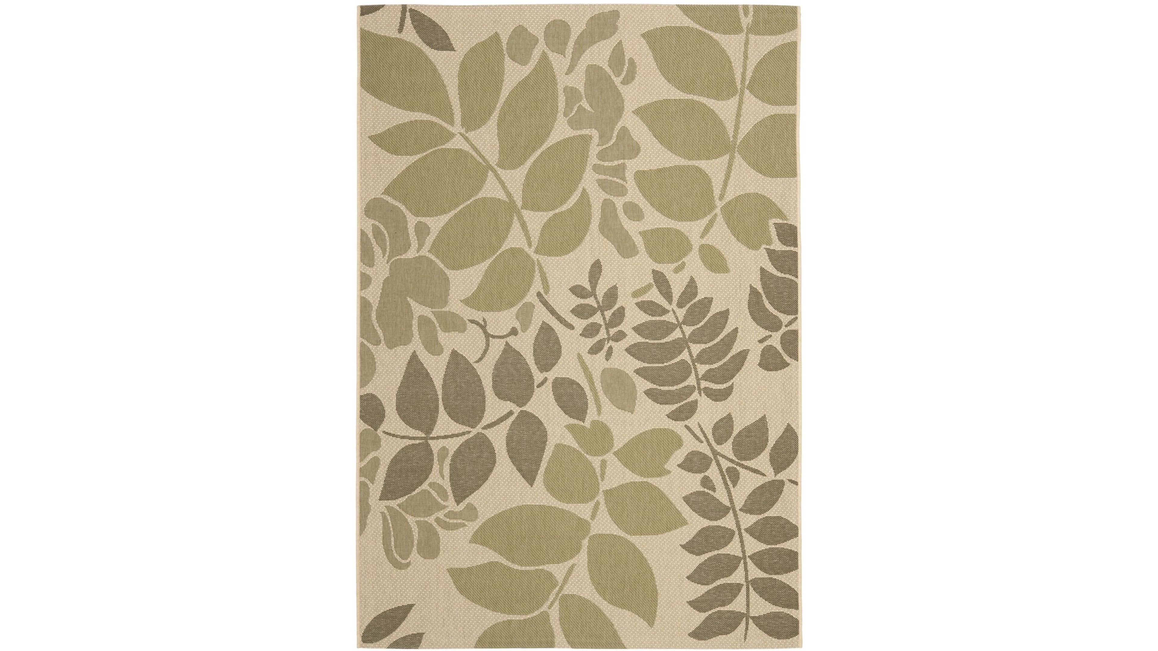 Safavieh Courtyard CY7015 Cream and Green 8' x 11' Outdoor Area Rug