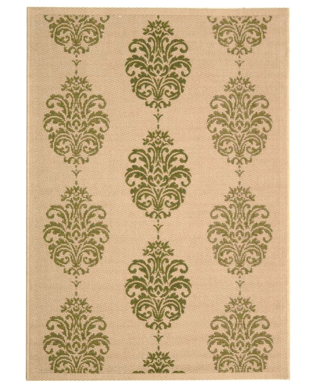 Safavieh Courtyard Natural and Olive 9' x 12' Outdoor Area Rug - Nude Or Na