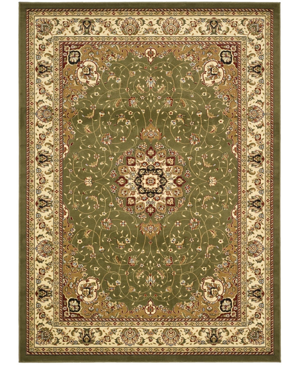 Safavieh Lyndhurst Sage and Ivory 9' x 12' Area Rug - Green Grou