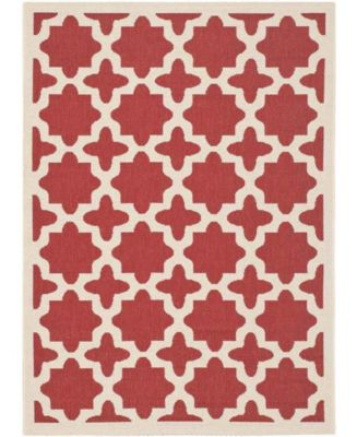 Safavieh Courtyard CY6913 Red and Bone 6'7