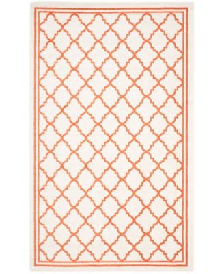 Amherst Beige and Orange 6' x 9' Area Rug