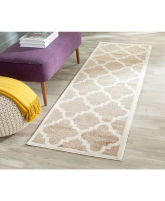 Amherst AMT423 Wheat and Beige 2'3" x 9' Runner Outdoor Area Rug