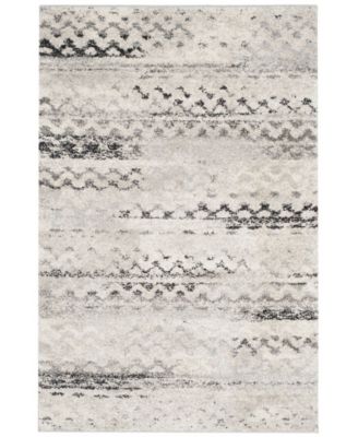 Retro RET2136 Cream and Gray 8' x 10' Area Rug