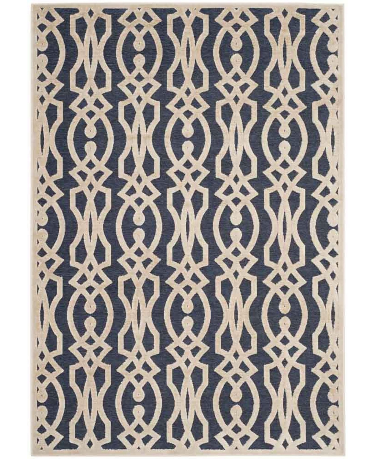 Martha Stewart Collection Azurite Blue 8' x 11'2in Outdoor Area Rug, Created for Macy's - Dune