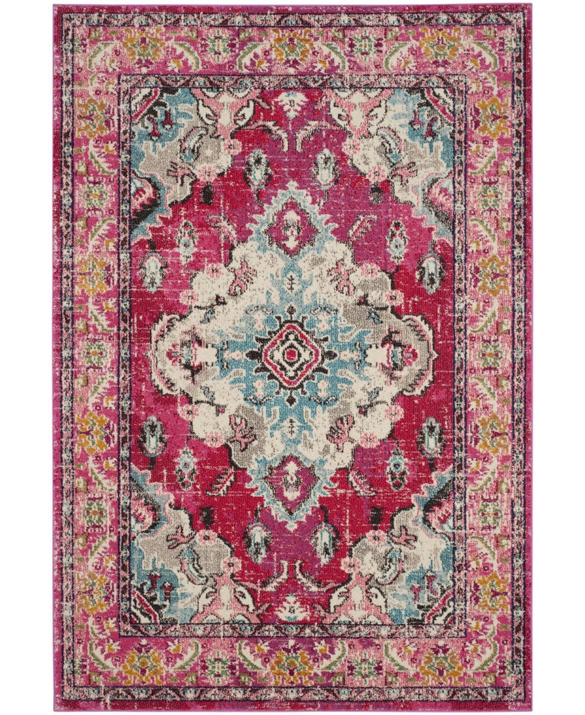 Safavieh Monaco 6'7in x 9'2in Area Rug - Pink/Multi
