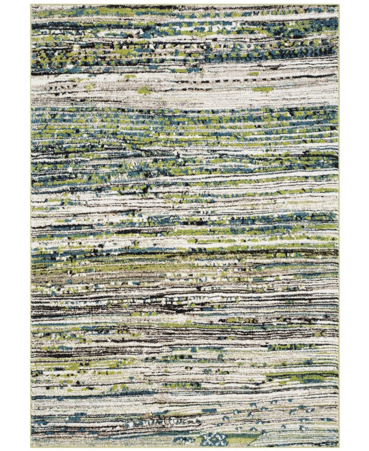 Safavieh Porcello Cream and Green 6'7in x 9' Area Rug - Cream