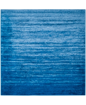 Safavieh Adirondack Light Blue and Dark Blue 4' x 4' Square Area Rug