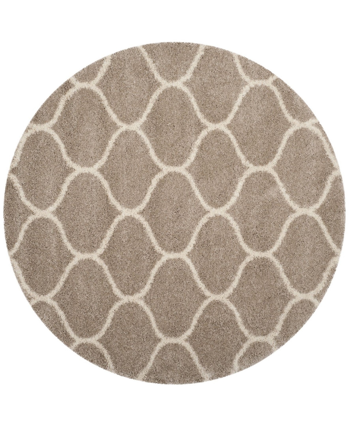 Safavieh Hudson 7' x 7' Round Area Rug - Beige/Ivory