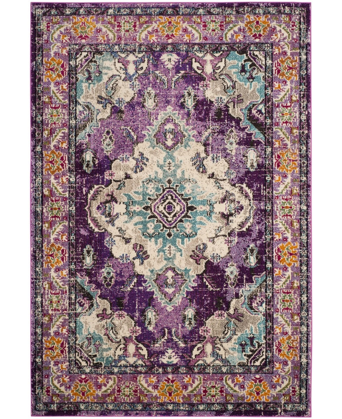 Safavieh Monaco 6'7in x 9'2in Area Rug - Violet/Light Blue