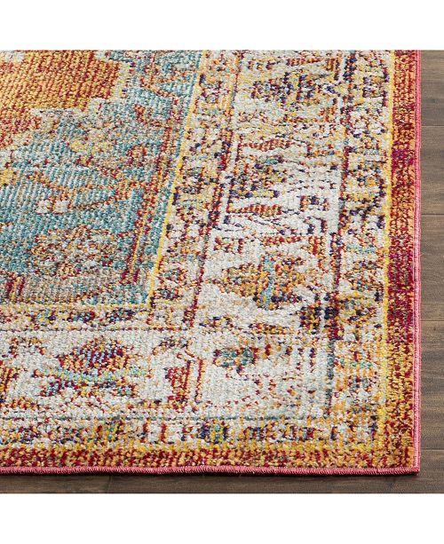 Safavieh Crystal Orange And Light Blue 4 X 6 Area Rug Reviews Rugs Macy S
