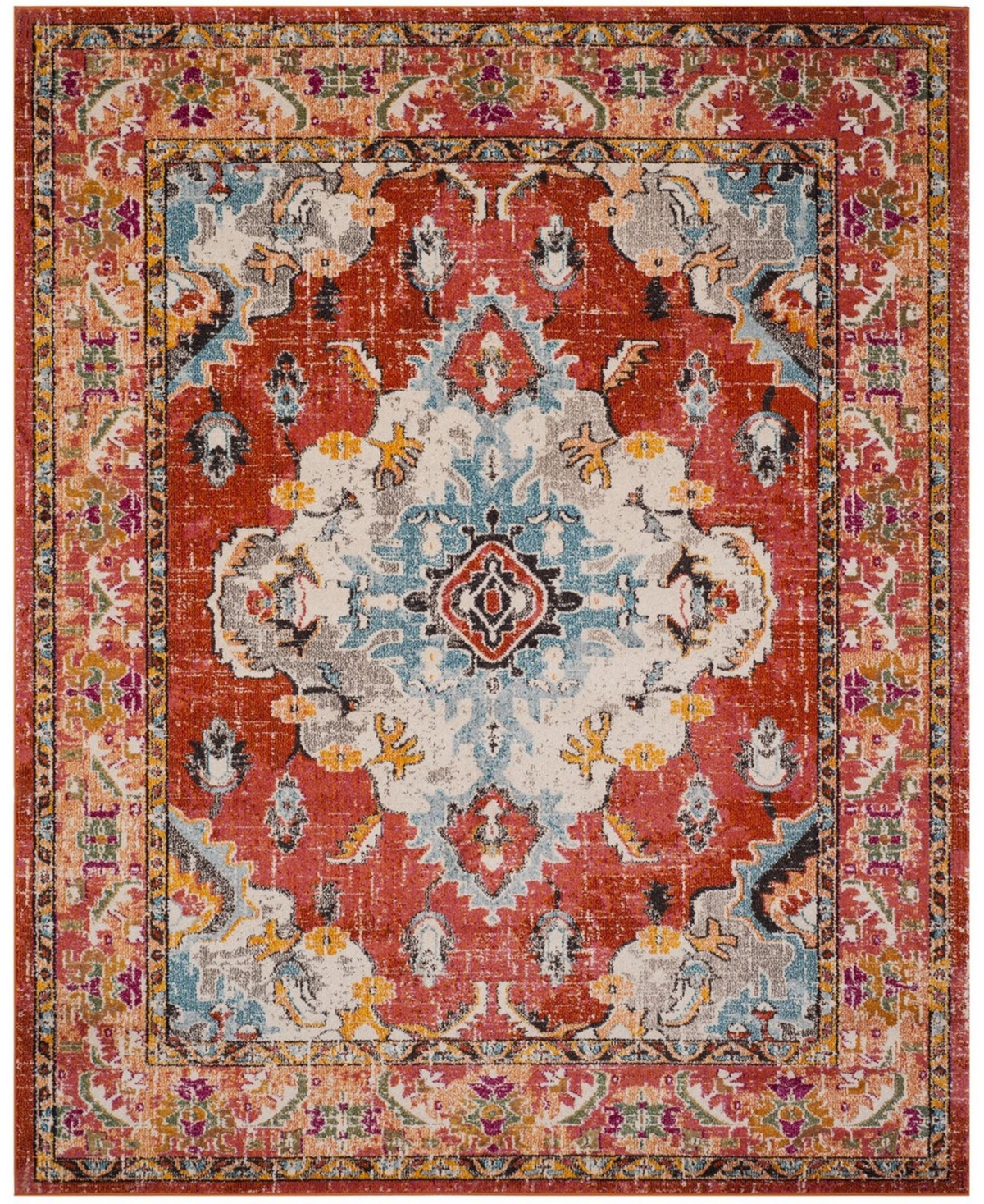 Safavieh Monaco 11' x 15' Area Rug - Orange/Light Blue