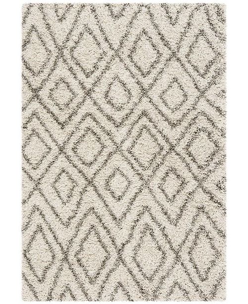 Safavieh Hudson Ivory And Gray 6 X 9 Area Rug Reviews Rugs Macy S