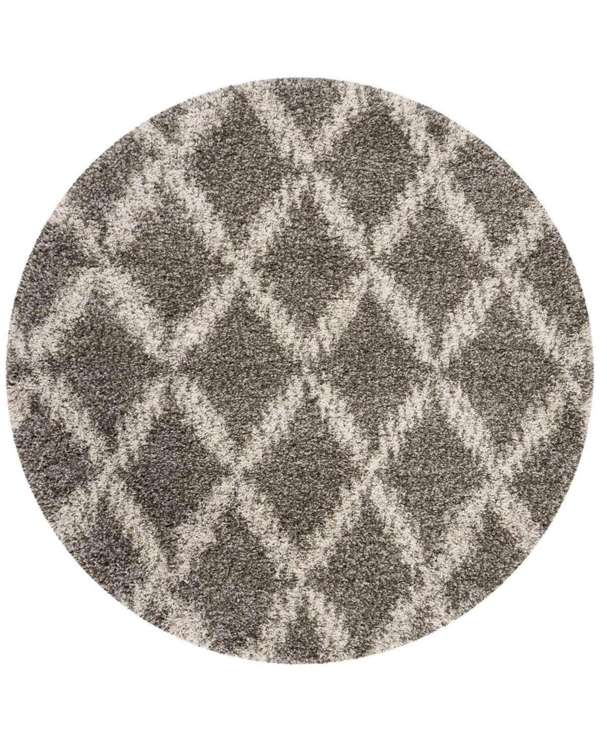Safavieh Hudson 7' x 7' Round Area Rug - Grey/Ivory